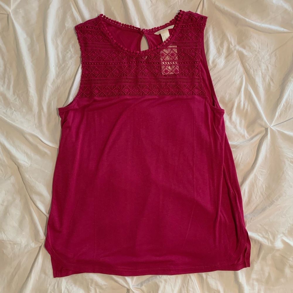 Pink H&M sleeveless shirt